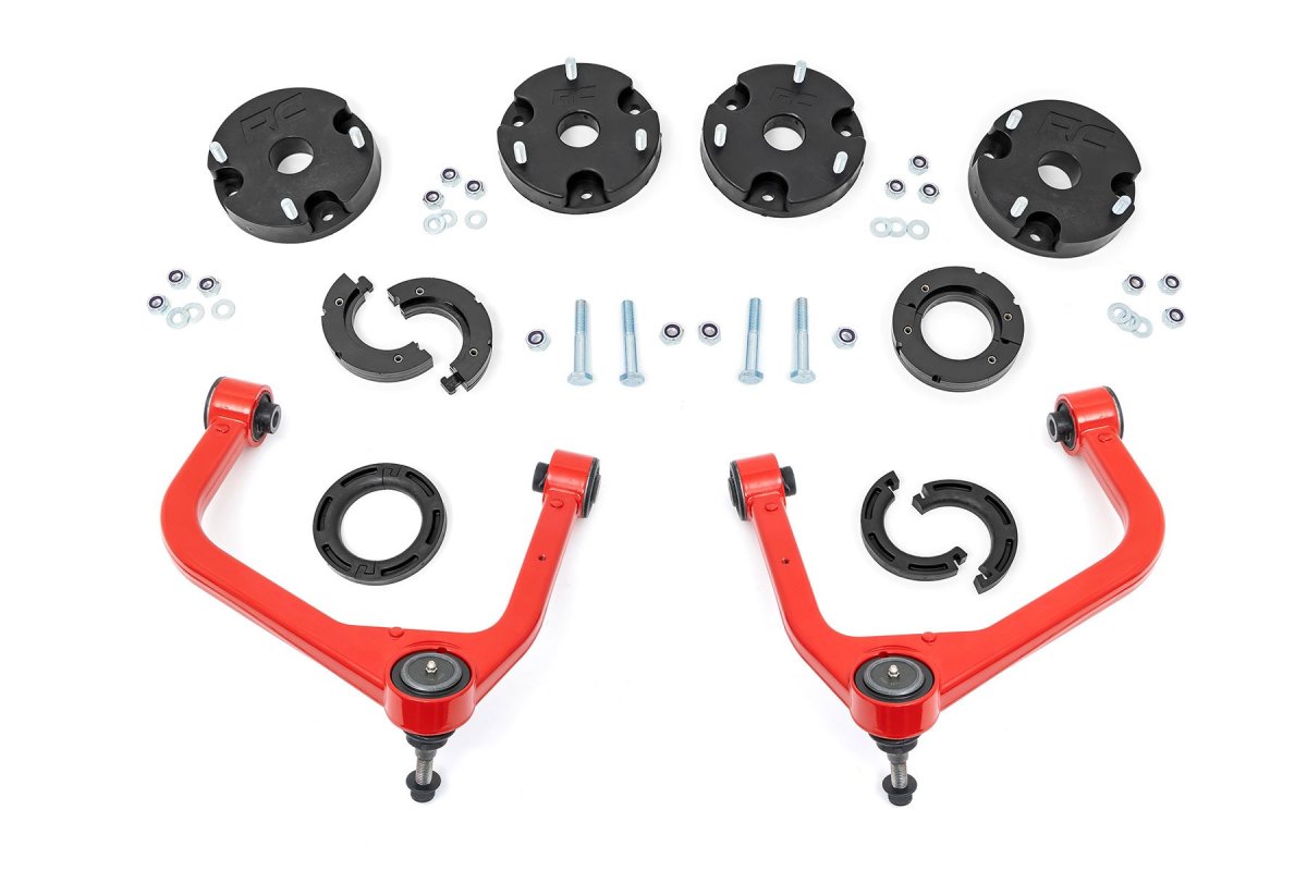 GMC Yukon Suspension Lift Kit - Rough Country - 2.5 Inch Lift Kit | Magneride - Red - '21-'25